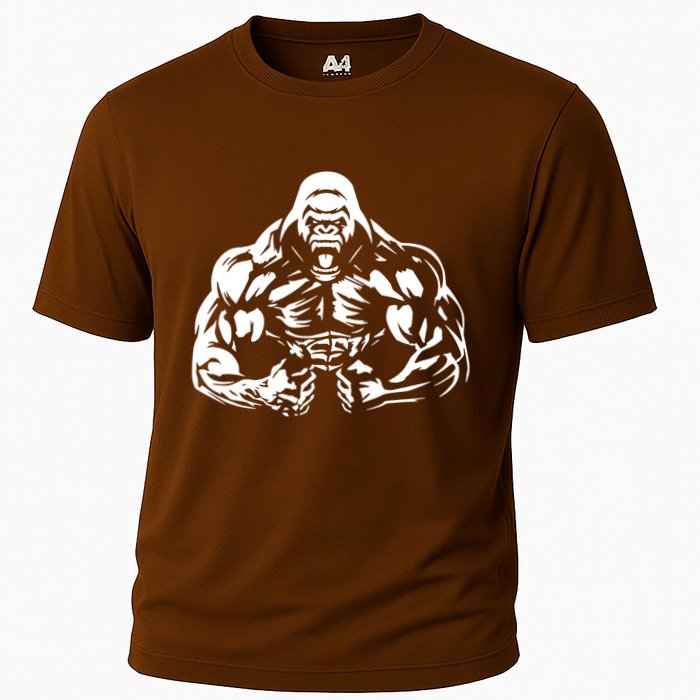 Bodybuilding Gorilla For The Next Workout In The Gym Cooling Performance Crew T-Shirt