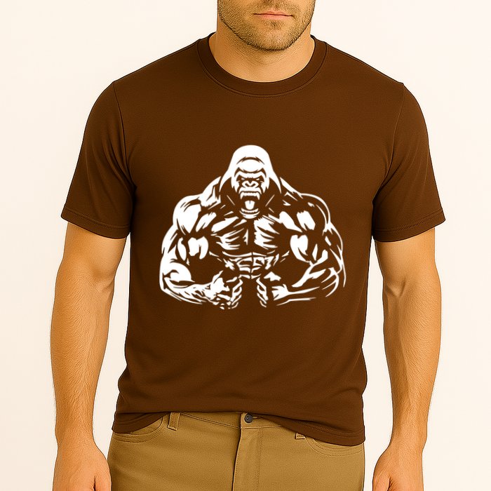 Bodybuilding Gorilla For The Next Workout In The Gym Cooling Performance Crew T-Shirt