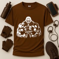 Bodybuilding Gorilla For The Next Workout In The Gym Cooling Performance Crew T-Shirt