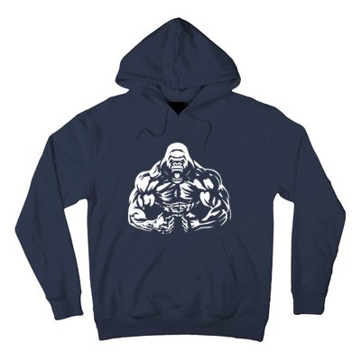 Bodybuilding Gorilla For The Next Workout In The Gym Hoodie