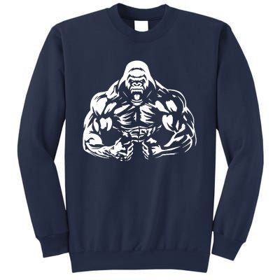 Bodybuilding Gorilla For The Next Workout In The Gym Sweatshirt