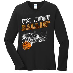 Basketball Gift For Coach Player Ladies Long Sleeve Shirt