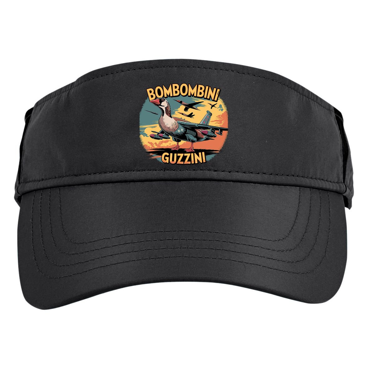 Bombombini Guzzini Funny Italian Brainrot Meme Humor Gen Z  Adult Drive Performance Visor