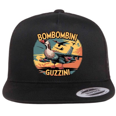 Bombombini Guzzini Funny Italian Brainrot Meme Humor Gen Z  Flatbill Hat