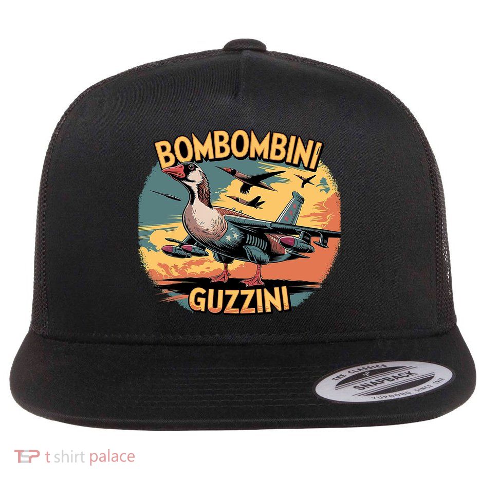 Bombombini Guzzini Funny Italian Brainrot Meme Humor Gen Z  Flatbill Hat