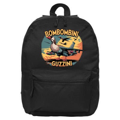 Bombombini Guzzini Funny Italian Brainrot Meme Humor Gen Z  16 in Basic Backpack