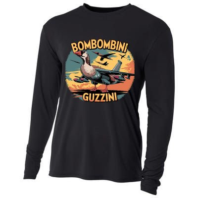 Bombombini Guzzini Funny Italian Brainrot Meme Humor Gen Z  Cooling Performance Long Sleeve Crew