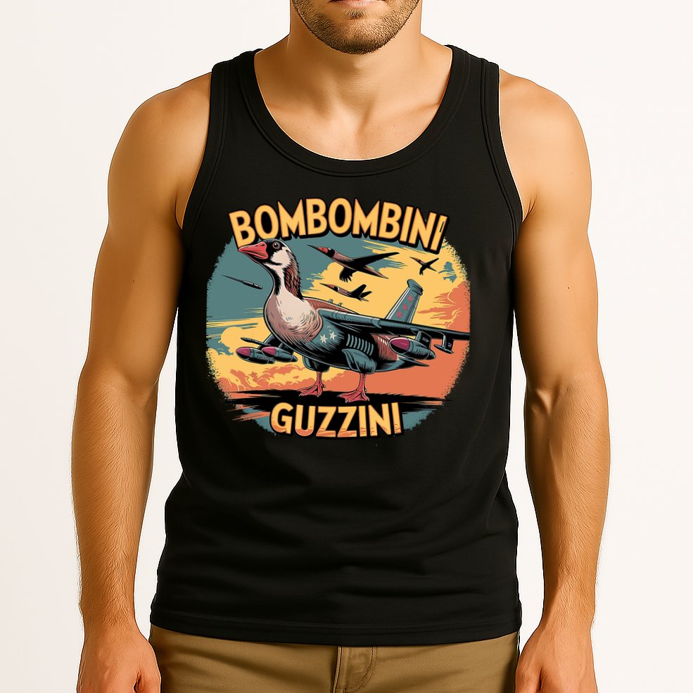 Bombombini Guzzini Funny Italian Brainrot Meme Humor Gen Z  Tank Top