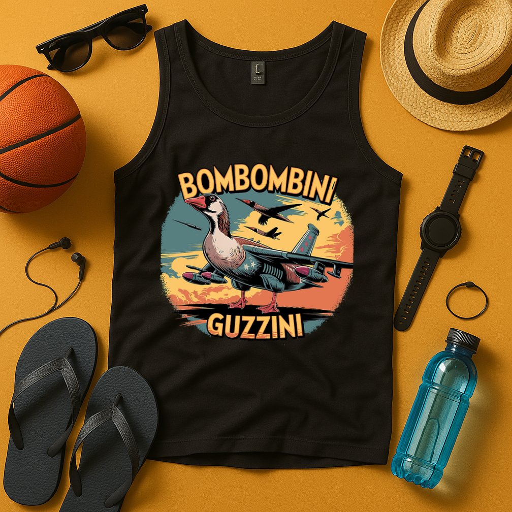 Bombombini Guzzini Funny Italian Brainrot Meme Humor Gen Z  Tank Top