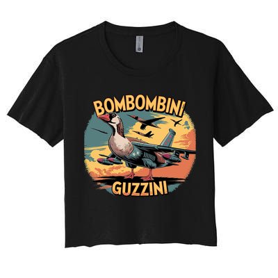 Bombombini Guzzini Funny Italian Brainrot Meme Humor Gen Z  Crop Top