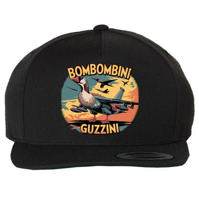 Bombombini Guzzini Funny Italian Brainrot Meme Humor Gen Z  Wool Snapback Cap