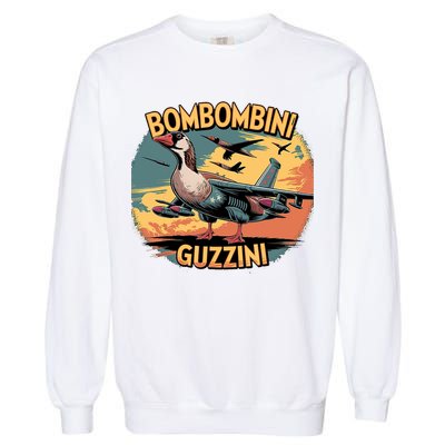 Bombombini Guzzini Funny Italian Brainrot Meme Humor Gen Z  Garment-Dyed Sweatshirt