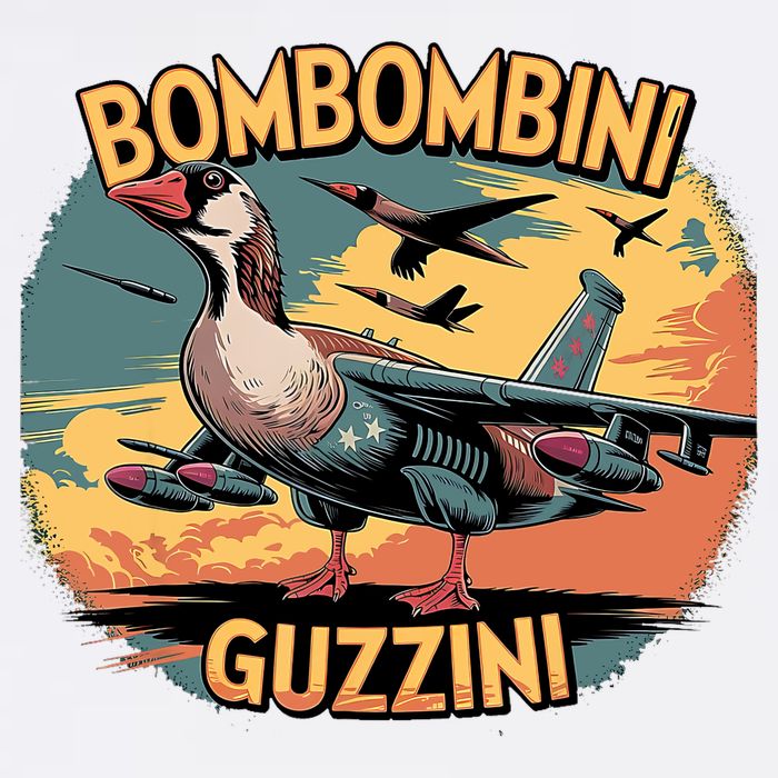 Bombombini Guzzini Funny Italian Brainrot Meme Humor Gen Z  Garment-Dyed Sweatshirt