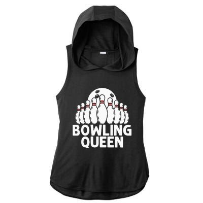 Bowling Gift For  Grandma Bowling Game Bowlers Players Ladies PosiCharge Tri-Blend Wicking Draft Hoodie Tank