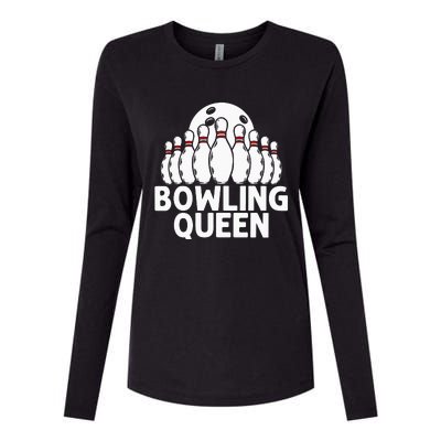 Bowling Gift For  Grandma Bowling Game Bowlers Players Womens Cotton Relaxed Long Sleeve T-Shirt