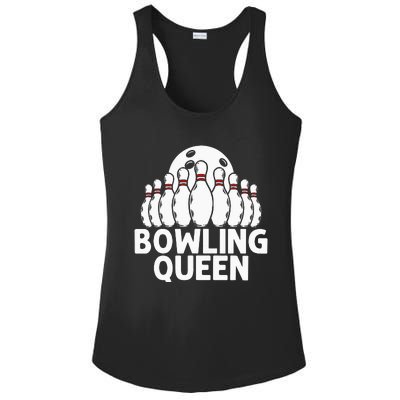 Bowling Gift For  Grandma Bowling Game Bowlers Players Ladies PosiCharge Competitor Racerback Tank