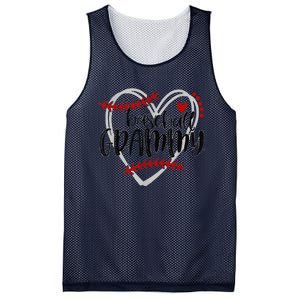 Baseball Grammy For Grandma Women Mother's Day Mesh Reversible Basketball Jersey Tank