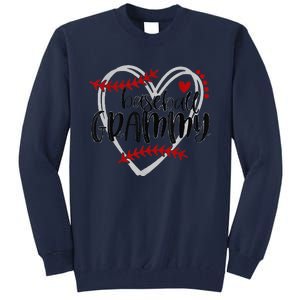 Baseball Grammy For Grandma Women Mother's Day Tall Sweatshirt