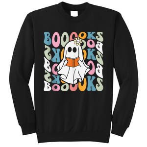 Booooks Ghost Funny Halloween Teacher Book Library Reading Sweatshirt