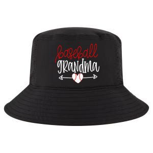 Baseball Grandma From Grandson Arrow Cute Heart Game Cool Comfort Performance Bucket Hat