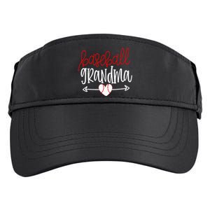 Baseball Grandma From Grandson Arrow Cute Heart Game Adult Drive Performance Visor