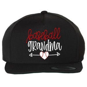 Baseball Grandma From Grandson Arrow Cute Heart Game Wool Snapback Cap