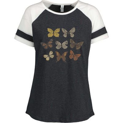 Butterfly Grunge Fairycore Aesthetic Fairy Core Enza Ladies Jersey Colorblock Tee