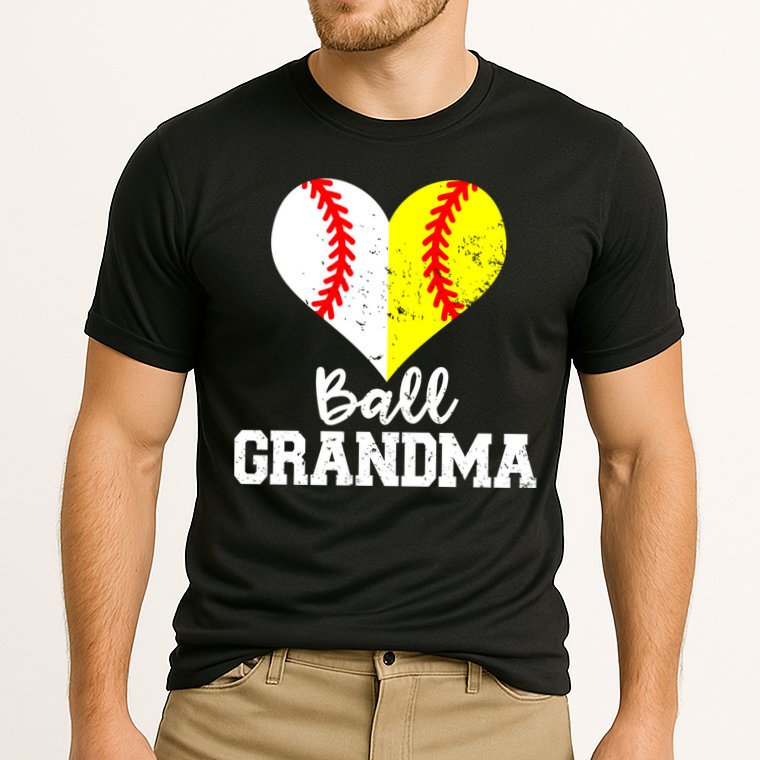 Ball Grandma Funny Baseball Softball Grandma Gift Cooling Performance Crew T-Shirt