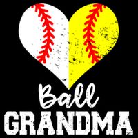 Ball Grandma Funny Baseball Softball Grandma Gift Cooling Performance Crew T-Shirt