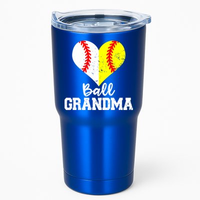 Ball Grandma Funny Baseball Softball Grandma Gift Tumbler