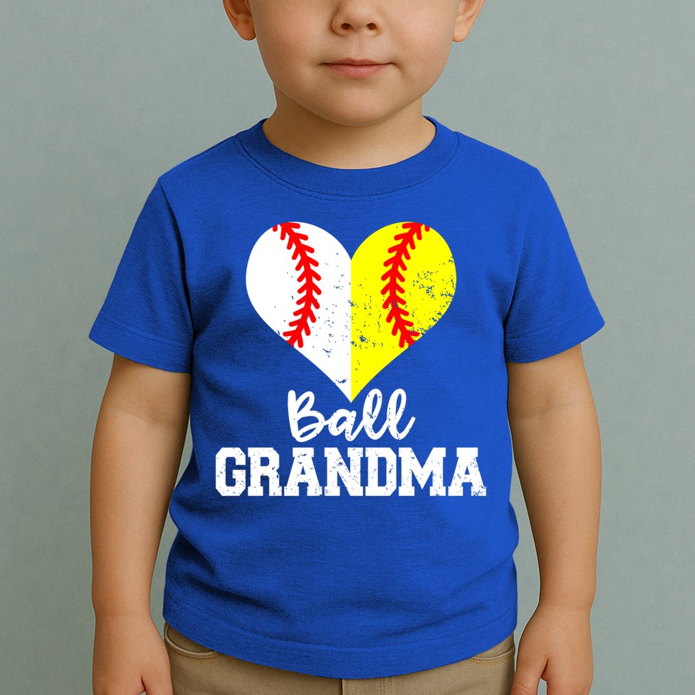 Ball Grandma Funny Baseball Softball Grandma Gift Toddler T-Shirt
