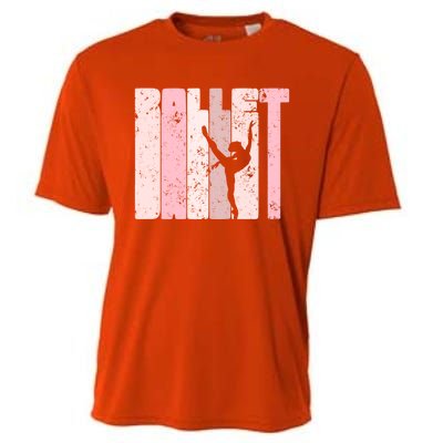 Ballet Gift For Teen Gift Silhouette Ballet Dance Gift Cooling Performance Crew T-Shirt