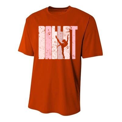 Ballet Gift For Teen Gift Silhouette Ballet Dance Gift Performance Sprint T-Shirt