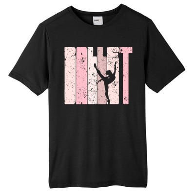 Ballet Gift For Teen Gift Silhouette Ballet Dance Gift Tall Fusion ChromaSoft Performance T-Shirt