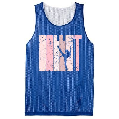 Ballet Gift For Teen Gift Silhouette Ballet Dance Gift Mesh Reversible Basketball Jersey Tank