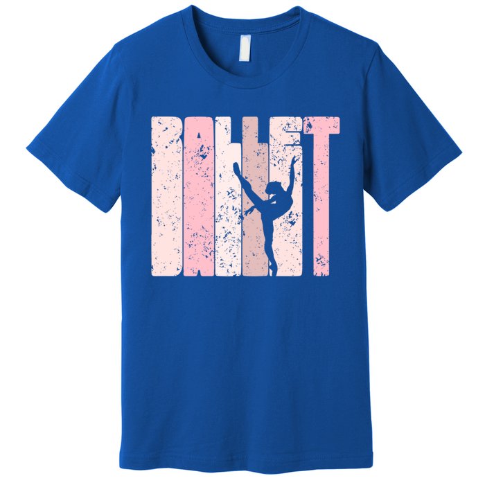 Ballet Gift For Teen Gift Silhouette Ballet Dance Gift Premium T-Shirt