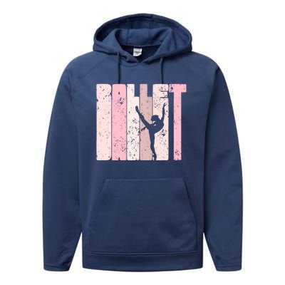 Ballet Gift For Teen Gift Silhouette Ballet Dance Gift Performance Fleece Hoodie