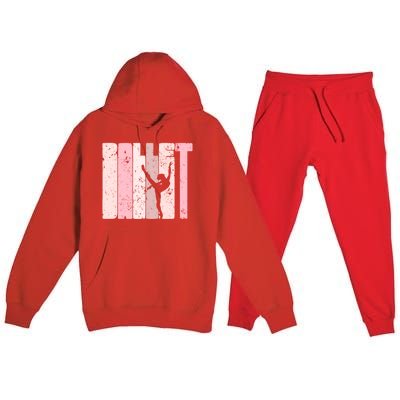 Ballet Gift For Teen Gift Silhouette Ballet Dance Gift Premium Hooded Sweatsuit Set