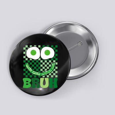 Bruh Green Face Eggs And Bacon Ham Breakfast St PatrickS Button