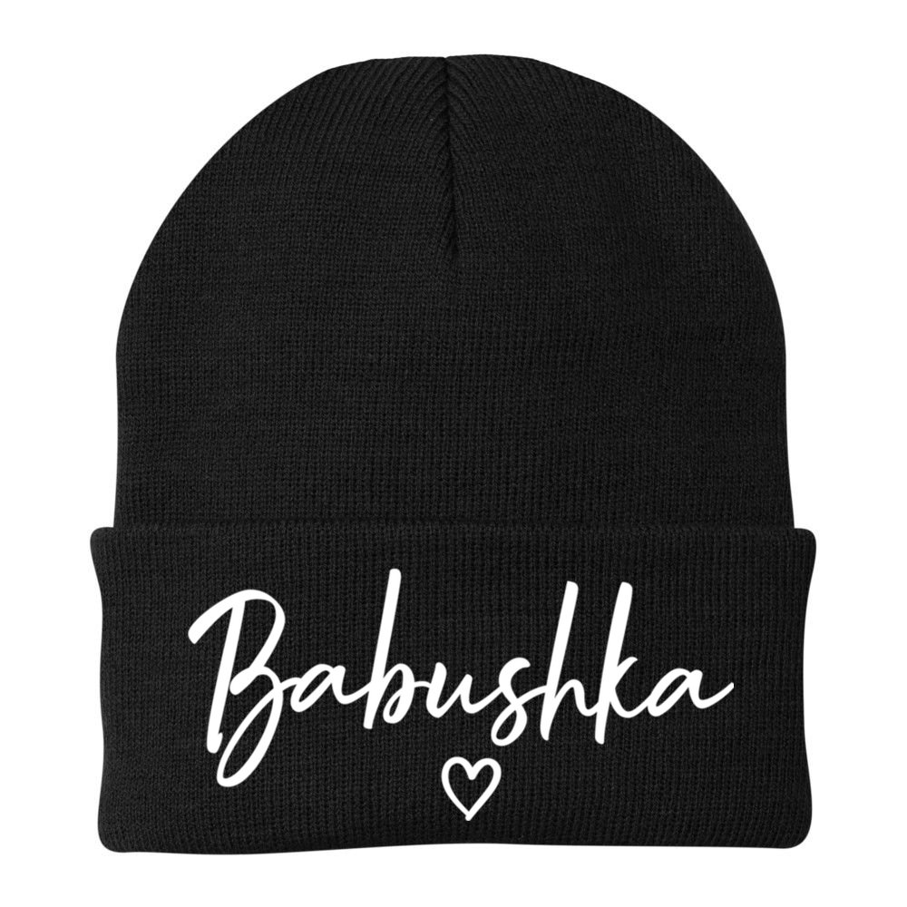 Babushka Gifts For Women Grandma Heart MotherS Day Babushka Beanie