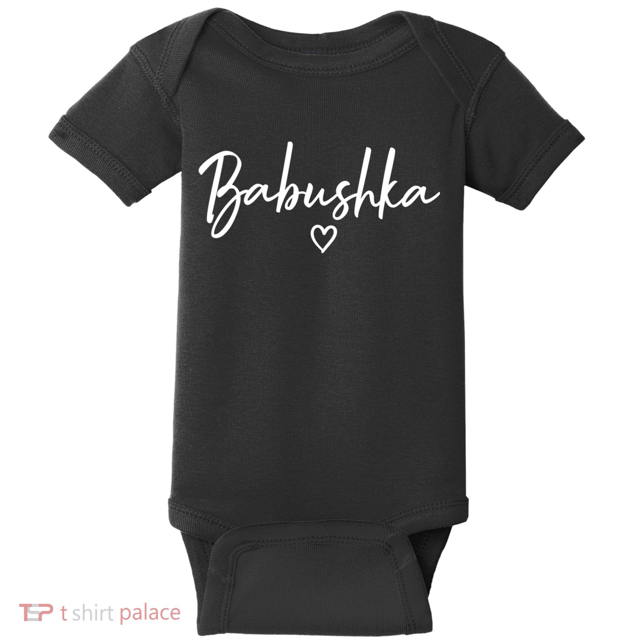 Babushka Gifts For Women Grandma Heart MotherS Day Babushka Baby Bodysuit