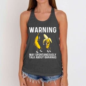 Banana Gift For Men Women Boy Girl Kids Banana Fruit Lover Women's Knotted Racerback Tank