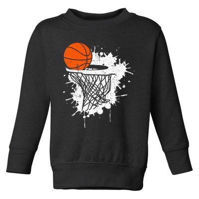 Basketball Gift For Coach Player Baller Toddler Sweatshirt