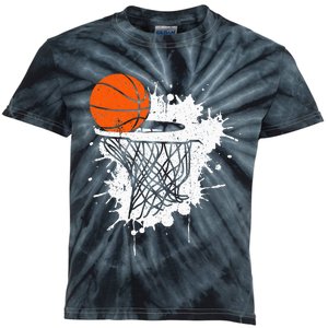 Basketball Gift For Coach Player Baller Kids Tie-Dye T-Shirt