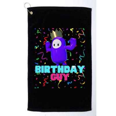 Birthday Guy Fun Popular Video Game Theme Birthday Platinum Collection Golf Towel