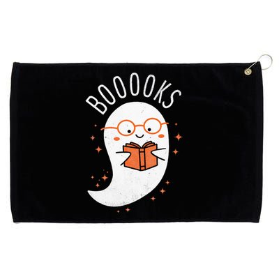 Booooks Ghost Funny Halloween Teacher Book Library Reading Grommeted Golf Towel