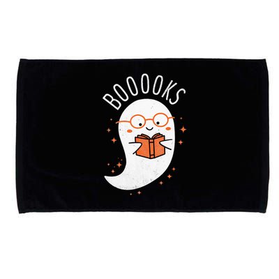 Booooks Ghost Funny Halloween Teacher Book Library Reading Microfiber Hand Towel