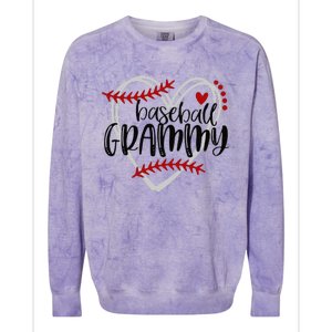 Baseball Grammy For Grandma Women Mother's Day Colorblast Crewneck Sweatshirt