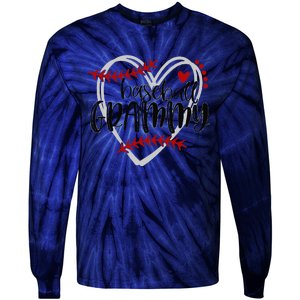 Baseball Grammy For Grandma Women Mother's Day Tie-Dye Long Sleeve Shirt