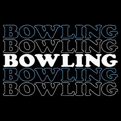 Bowling Gift For Men Husband Or Dad Retro Bowling Text T-Shirt